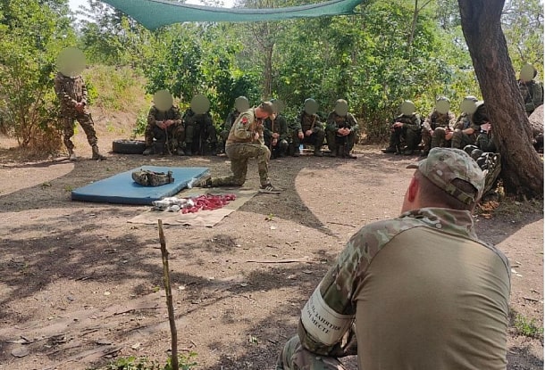 Занятия по тактической медицине. ДНР. в/ч 71443. Июль 2025