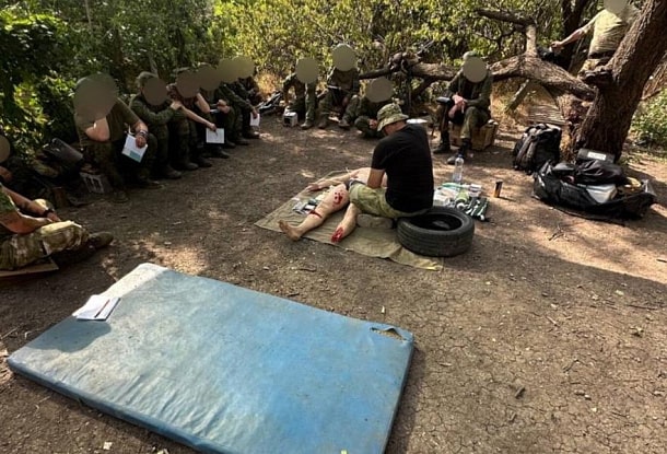 Занятия по тактической медицине. ДНР. в/ч 71443. Июль 2025